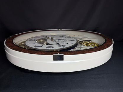 Rhythm "Gala III" Magic Motion Musical Wall Clock with Rotating Dial - 4MH447WU23