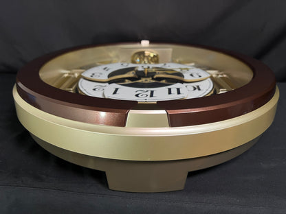 Seiko QXM541BRH "2014 Special Collector's Edition" Melodies in Motion Dancing Dial Musical Wall Clock with Music by The Beatles