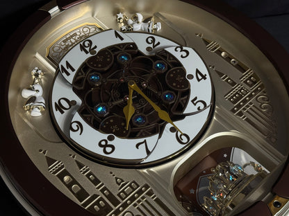 Seiko QXM491BRH "2013 Special Collector's Edition" Melodies in Motion Dancing Dial Musical Wall Clock with '70s Pop Music