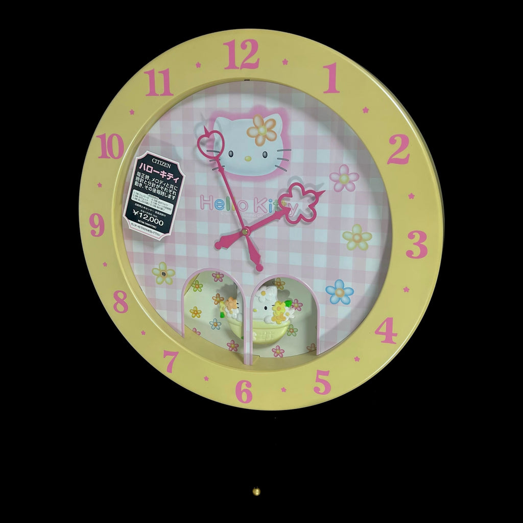 Citizen (Rhythm) x Sanrio "Hello Kitty M756" Magic Motion Musical Wall Clock from Japan with Dancing Hands - 4MH756-003