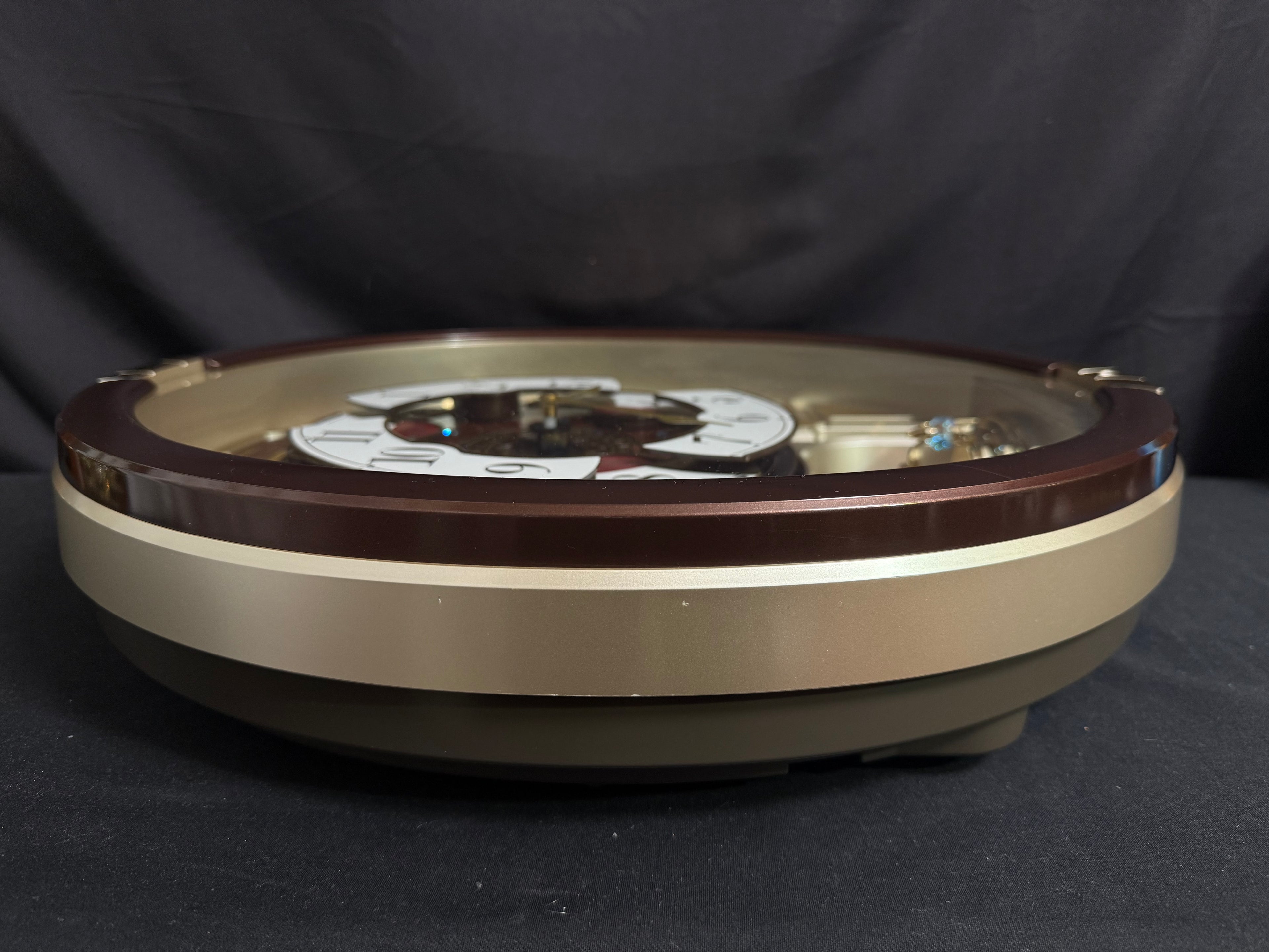 Seiko QXM554BRH "2015 Special Collector's Edition" Melodies in Motion Dancing Dial Musical Wall Clock with '70s Pop Music