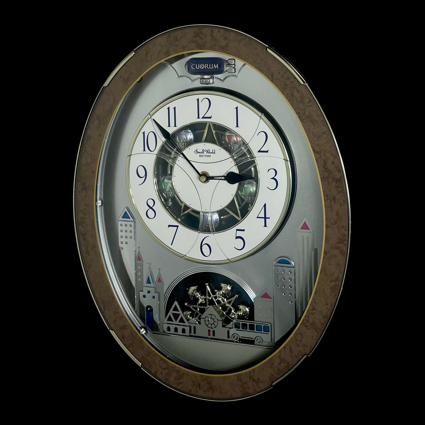 Rhythm “CTS Tri-Cracker Supra” Moving Dial Magic Motion Musical Wall Clock with Popular Melodies - 4MH789-R06