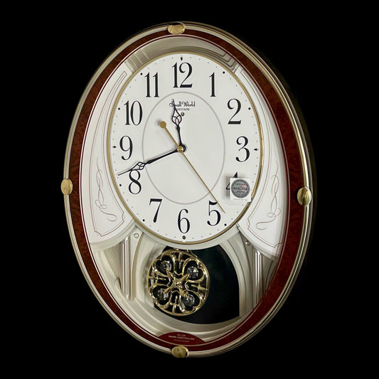 Rhythm “Small World Serena S” Musical Motion Decorative Pendulum Wall Clock from Japan - 4MN549RH23