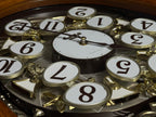 Rhythm "SSS Encore" Magic Motion Musical Wooden Wall Clock with Animated Moving Dial and Popular Melodies - 4MH810-R06
