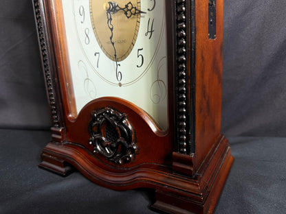 Rhythm "CTS Naples" Traditional Wooden Musical Mantel Clock with Popular Melodies - CRH120UR06