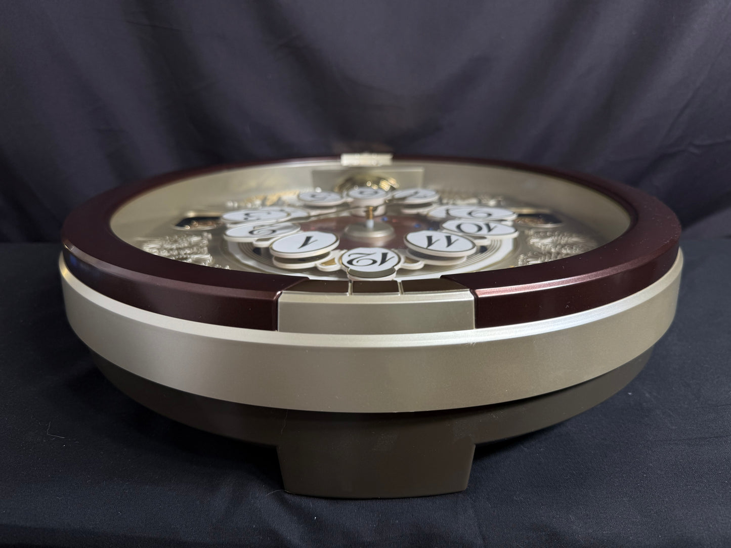 Seiko QXM574BRH "2017 Special Collector's Edition" Melodies in Motion Dancing Dial Musical Wall Clock with '70s Pop Music