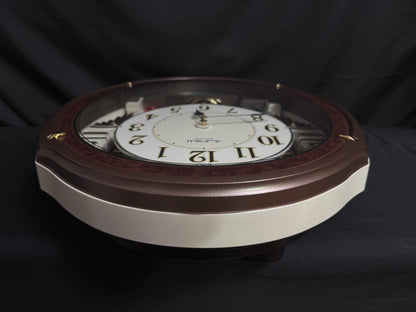 Rhythm "Harmony Blessing" Moving Dial Magic Motion Musical Wall Clock - 4MH423WR23