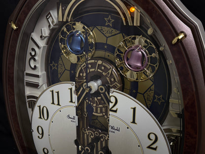 Rhythm "Harmony Blessing" Moving Dial Magic Motion Musical Wall Clock - 4MH423WR23