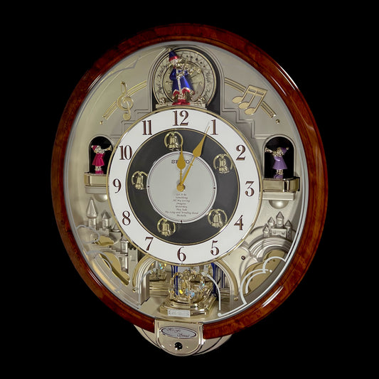 Seiko QXM134BRH "2005 Special Collector's Edition" Melodies in Motion Musical Moving Wall Clock with Music by The Beatles