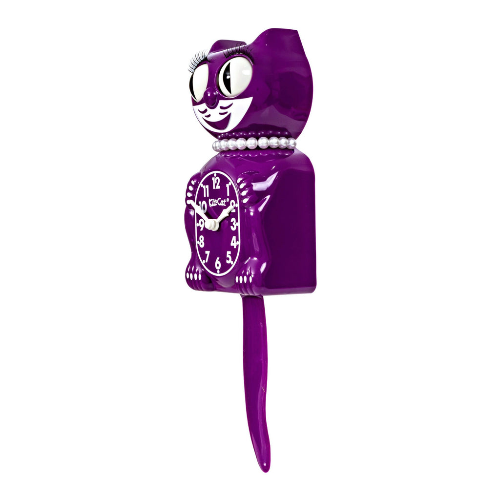 Lady Kit-Cat Klock “Boysenberry” Limited Edition Novelty Moving Pendulum Wall Clock by California Clock Company - LBC-49