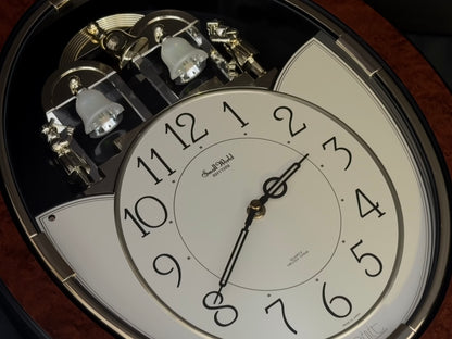 Rhythm "Small World Mènèt 2" Magic Motion Musical Wall Clock from Japan with Animated Figurines - 4MH690RH23