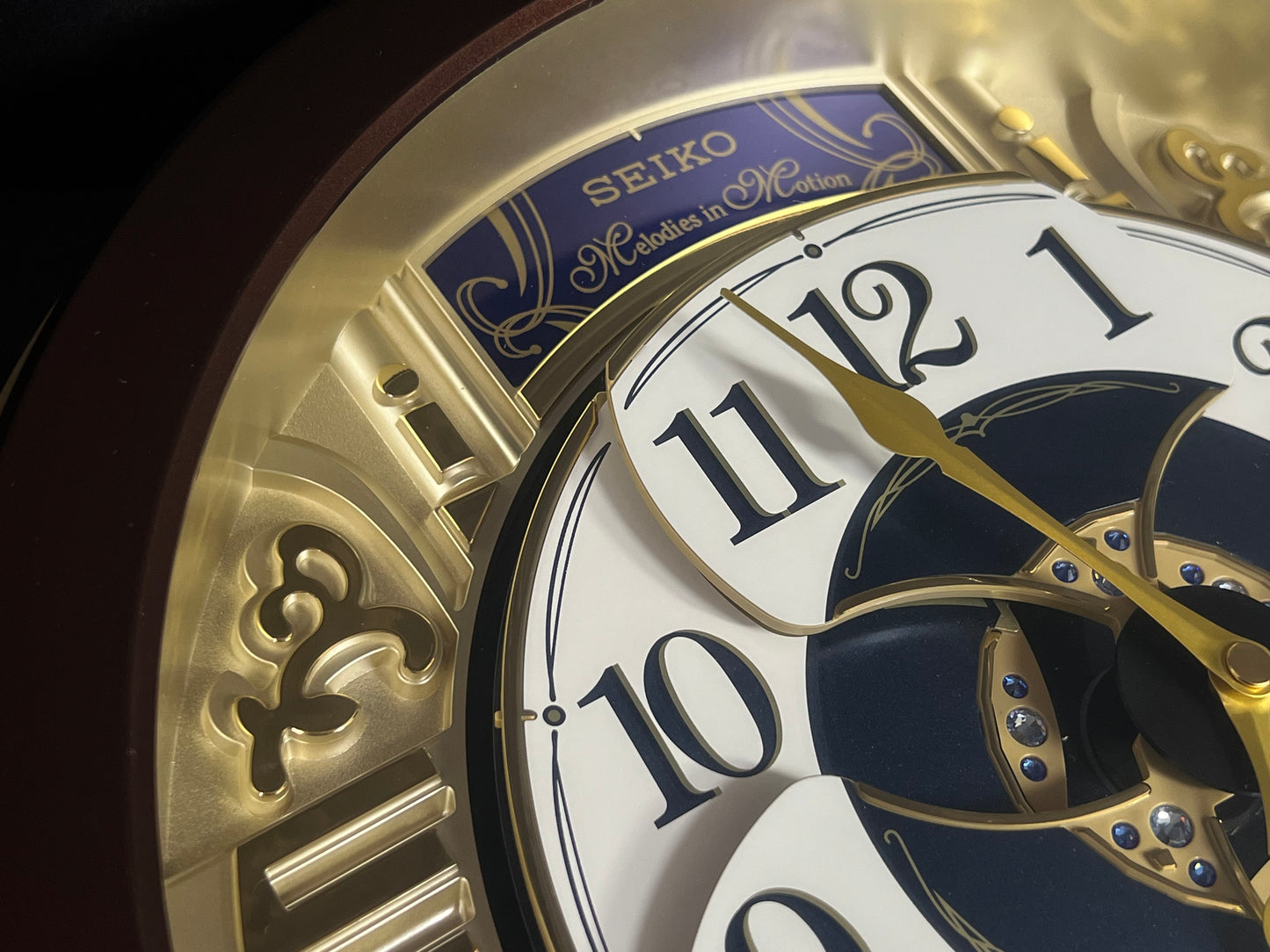 Seiko QXM541BRH "2014 Special Collector's Edition" Melodies in Motion Dancing Dial Musical Wall Clock with Music by The Beatles