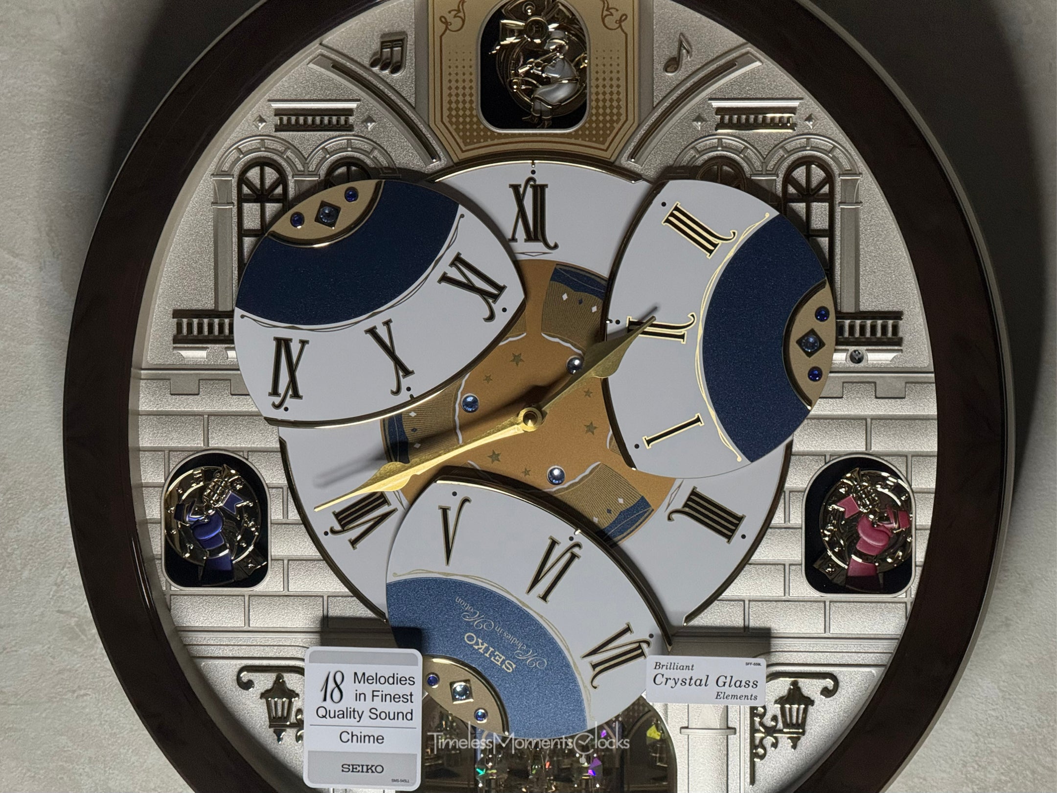 Seiko QXM371BRH “Castle Windows” Melodies in Motion Dancing Dial