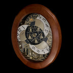 Rhythm "Nostalgia Legend" Moving Dial Magic Motion Musical Wooden Wall Clock with Music by The Beatles - 4MH832WB06