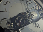 Rhythm "Timecracker Golden Oak" Moving Dial Magic Motion Musical Wooden Wall Clock with Popular Melodies - 4MH782-R07