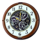 Seiko QXM380BRH “Mechanical” Melodies in Motion Dancing Dial Musical Wall Clock with 18 Songs
