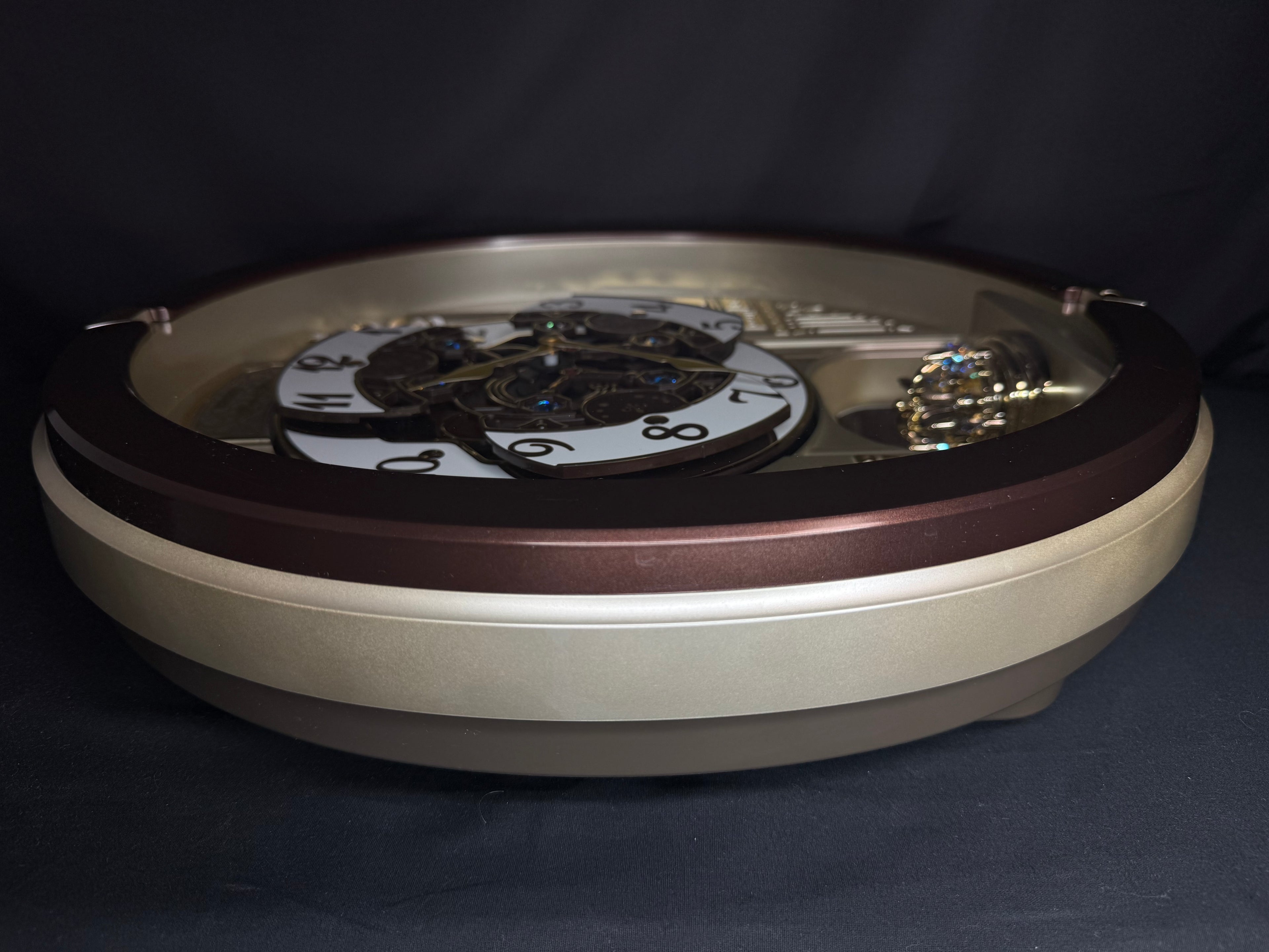 Seiko QXM491BRH "2013 Special Collector's Edition" Melodies in Motion Dancing Dial Musical Wall Clock with '70s Pop Music