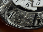 Rhythm "Anthology Espresso" Magic Motion Musical Wooden Wall Clock with Moving Dial - 4MH869WU06