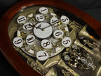 Rhythm "Grand Encore Legend" Magic Motion Musical Wooden Wall Clock with Animated Moving Dial and Music by The Beatles - 4MH834WB06