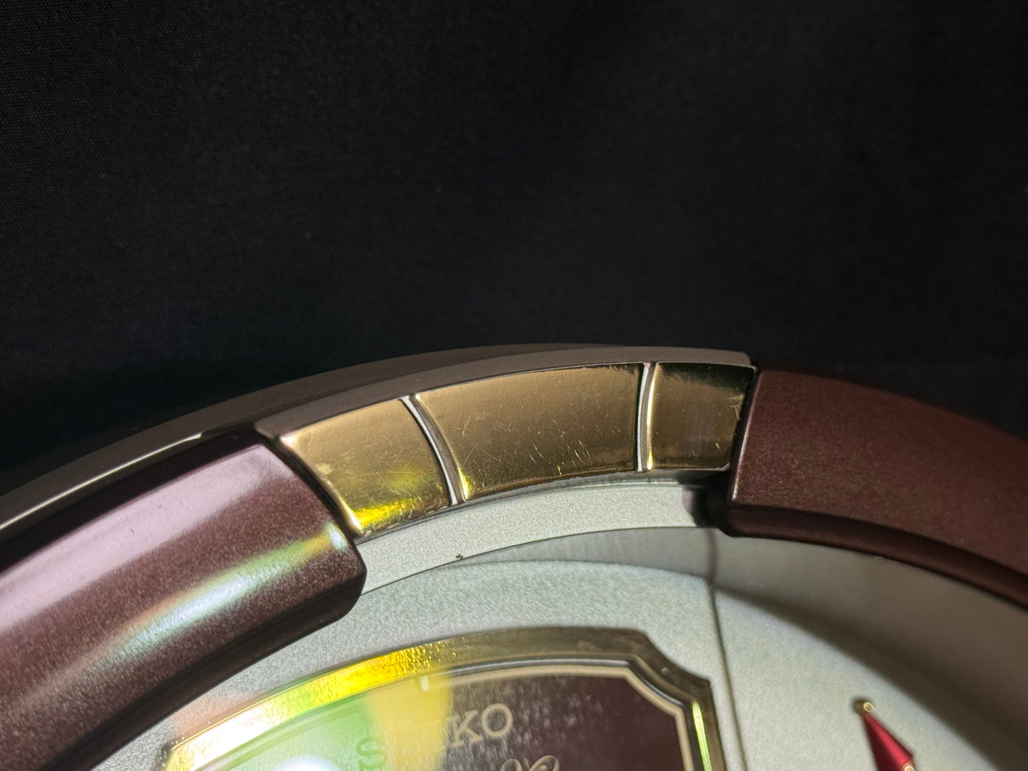 Seiko QXM554BRH "2015 Special Collector's Edition" Melodies in Motion Dancing Dial Musical Wall Clock with '70s Pop Music