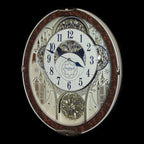 Rhythm "Gala III" Magic Motion Musical Wall Clock with Rotating Dial - 4MH447WU23