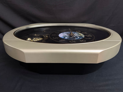 Rhythm “Peaceful Cosmos Entertainer” Moving Earth Dial Magic Motion Musical Wall Clock with Popular Melodies - 4MH839WB19