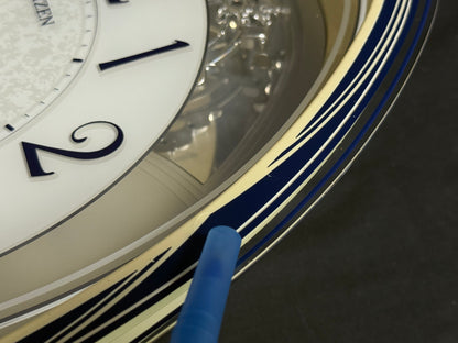 Citizen (Rhythm) "Pal Muse M482" Musical Motion Decorative Pendulum Wall Clock from Japan with LED Light Show - 4MN482-003