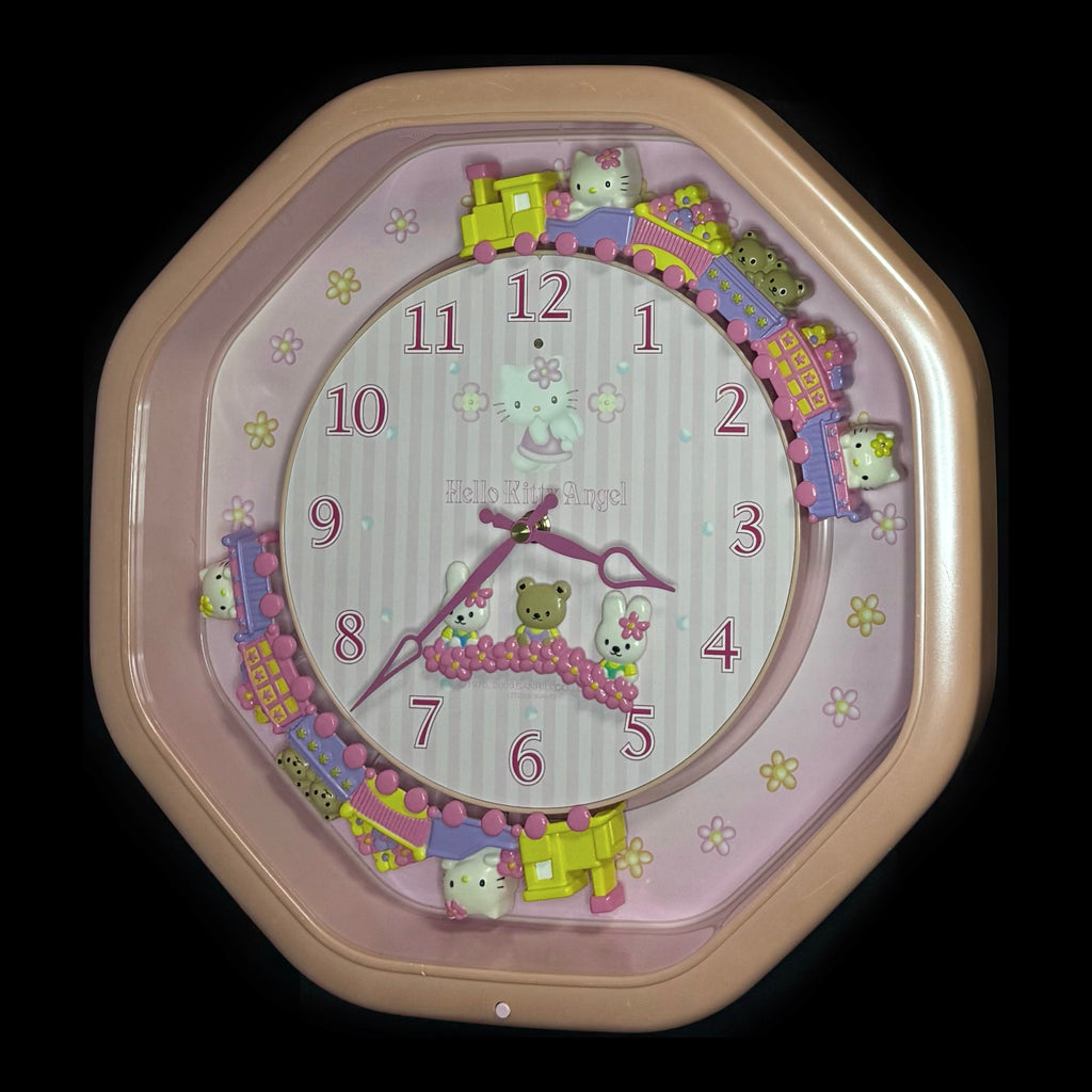 Citizen (Rhythm) x Sanrio “Hello Kitty M766” Magic Motion Musical Wall Clock from Japan with Moving Animation - 4MH766-013