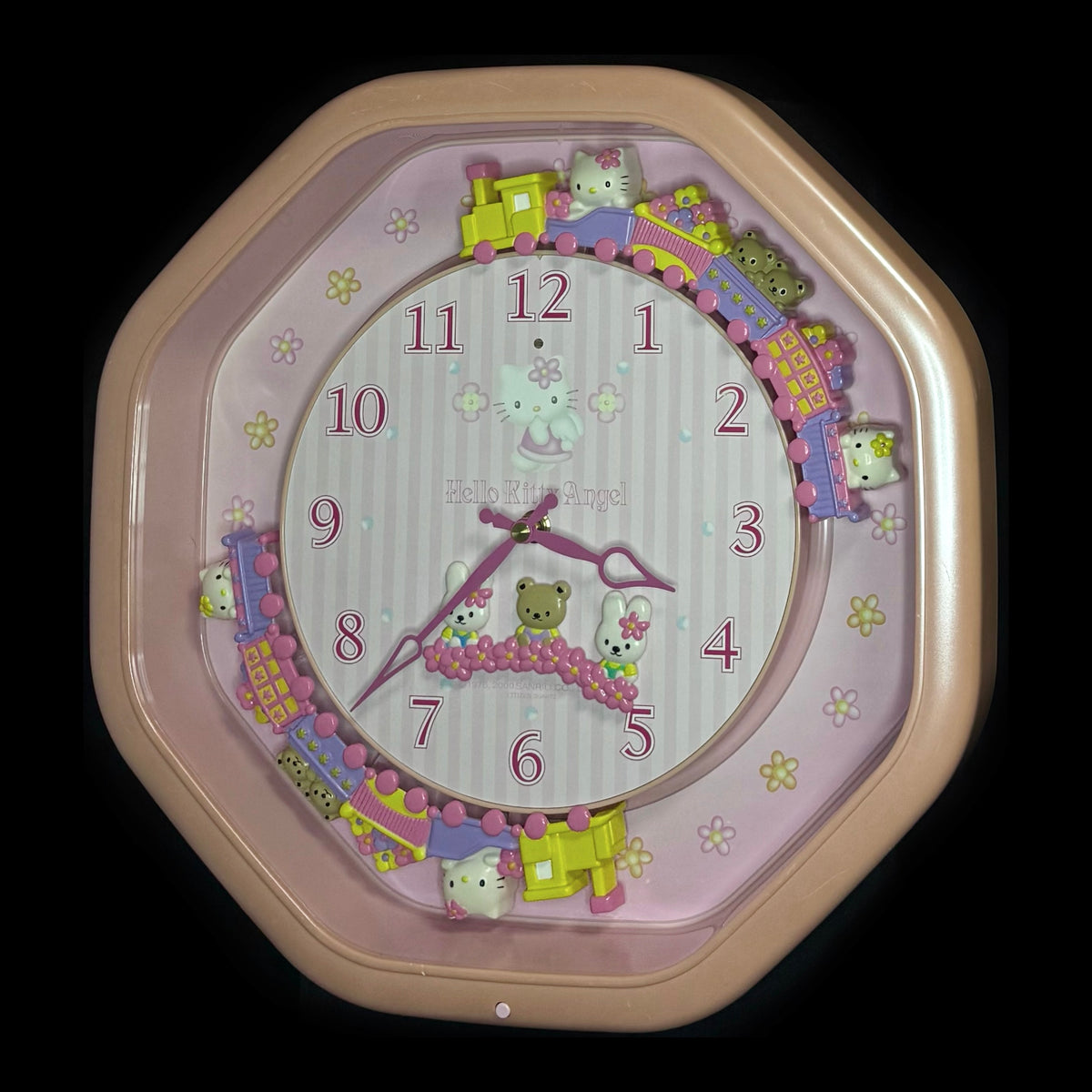 Citizen (Rhythm) x Sanrio “Hello Kitty M766” Magic Motion Musical Wall Clock from Japan with Moving Animation - 4MH766-013