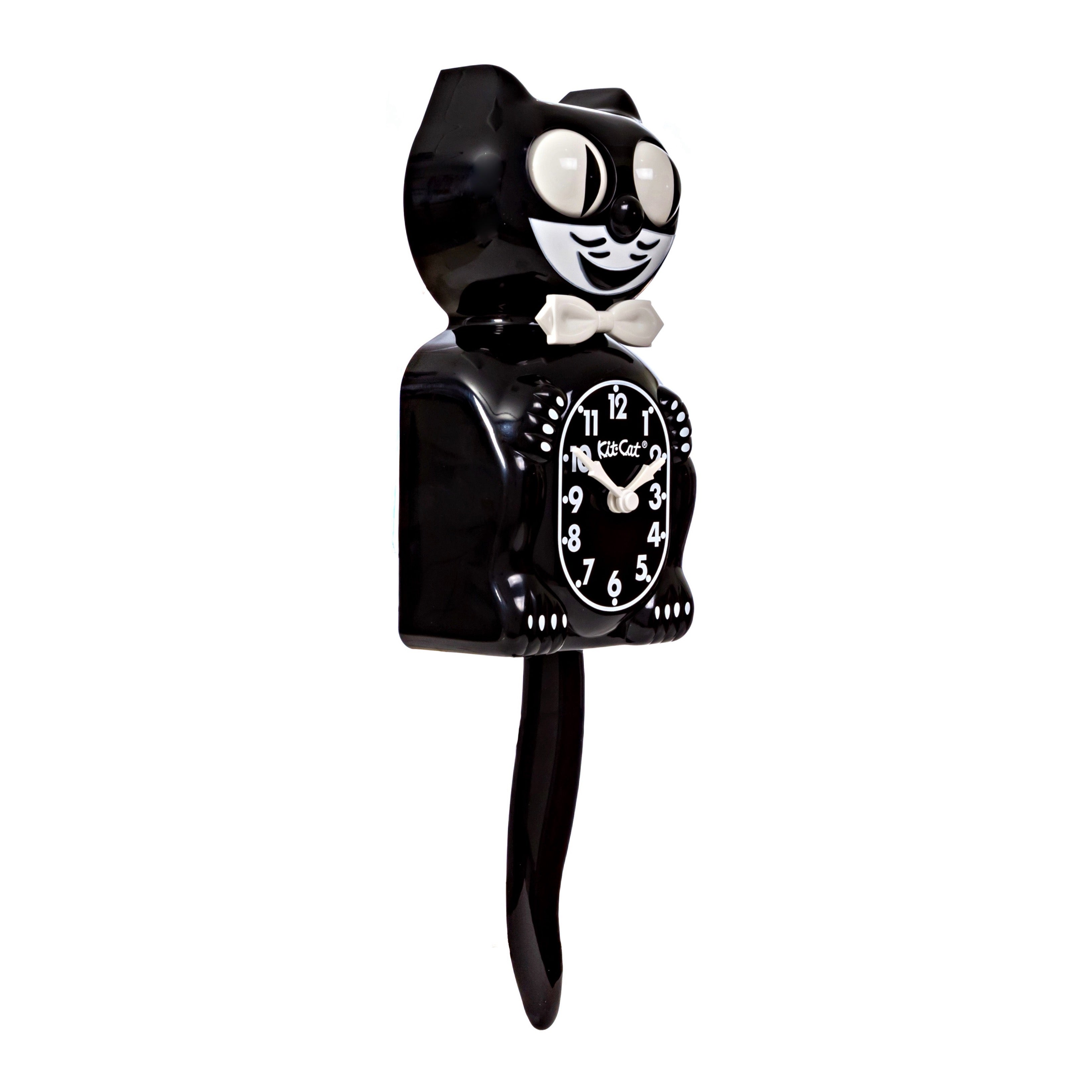 Original Kit-Cat Klock “Classic Black” Novelty Moving Pendulum Wall Clock by California Clock Company - BC-1