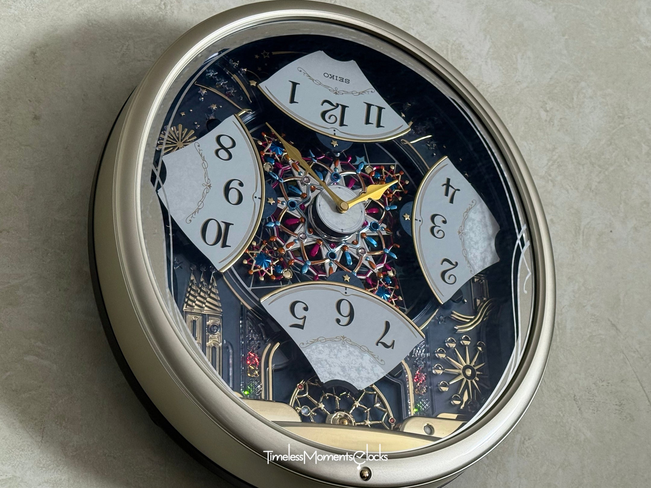 【海外限定・美品】SEIKO からくり時計 Melodies in Motion Seiko QXM239SRH 