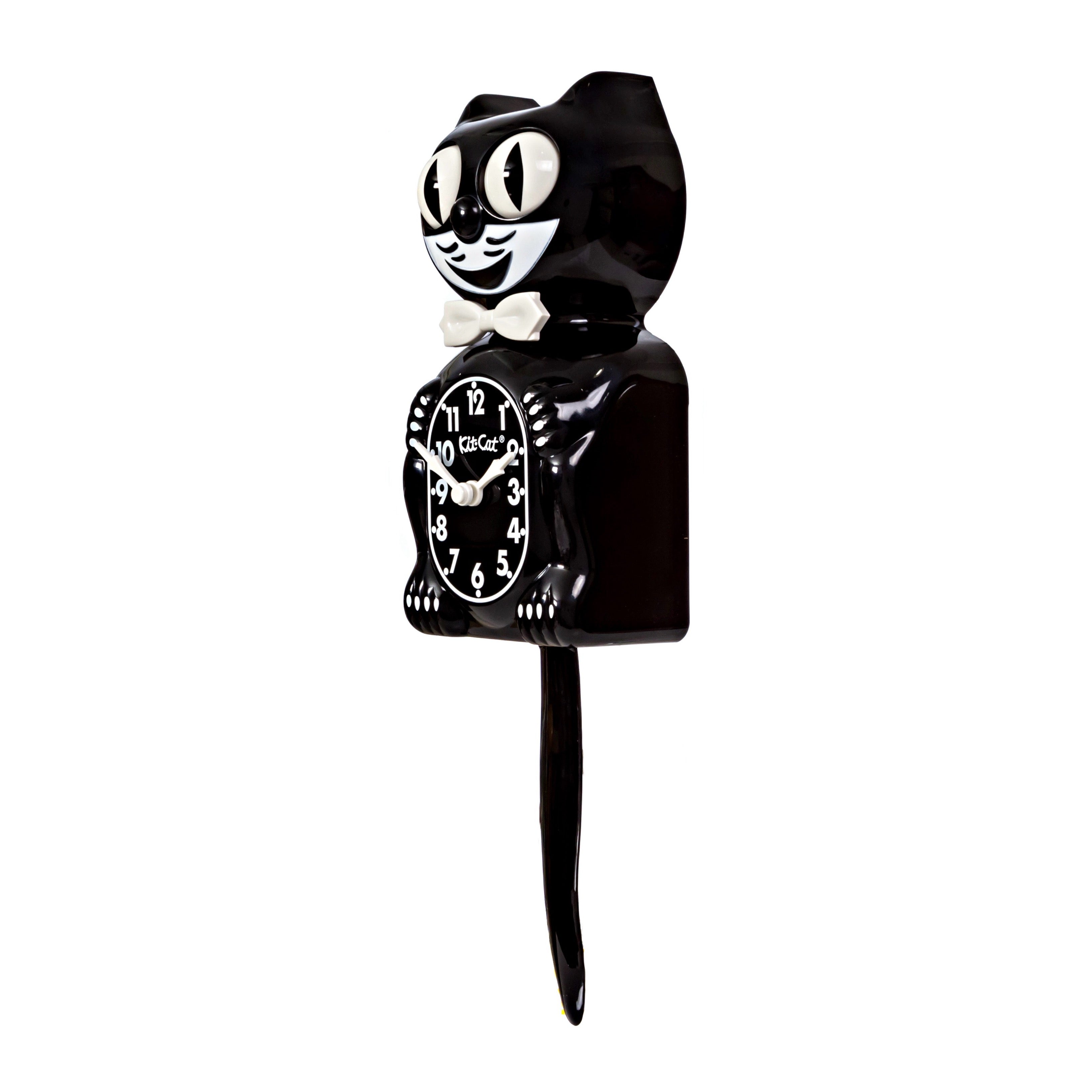 Original Kit-Cat Klock “Classic Black” Novelty Moving Pendulum Wall Clock by California Clock Company - BC-1