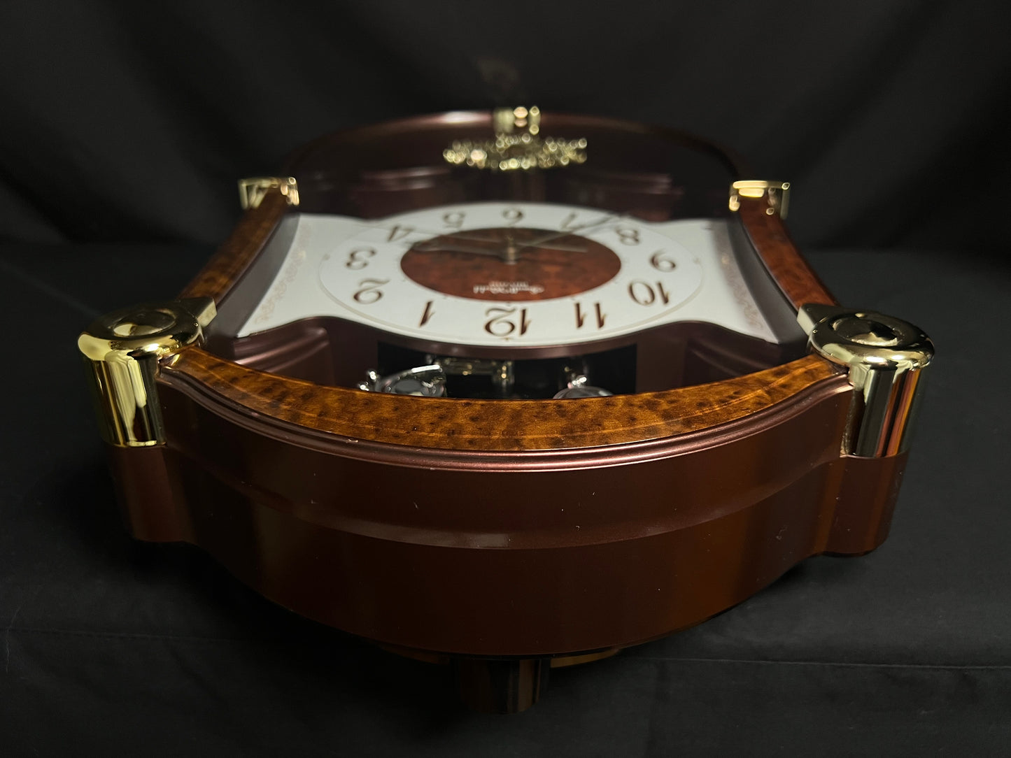 Rhythm “Concerto Entertainer II” Musical Motion Decorative Pendulum Wall Clock with Folk Songs - 4MH889WU23