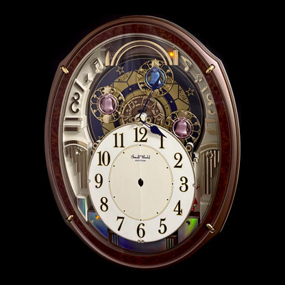 Rhythm "Harmony Blessing" Moving Dial Magic Motion Musical Wall Clock - 4MH423WR23