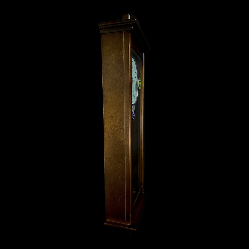Rhythm “WSM Randolph” Modern Wooden Musical & Chiming Pendulum Wall Clock - CMJ590NR06
