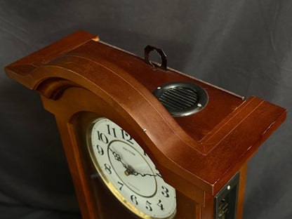 Rhythm “Celebration Time 314” Traditional Wooden Musical & Chiming Pendulum Wall Clock - CMJ314-R06