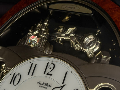 Rhythm "DWS Cinderella" Musical Motion Decorative Pendulum Wall Clock with Popular Melodies - 4MH762WR23