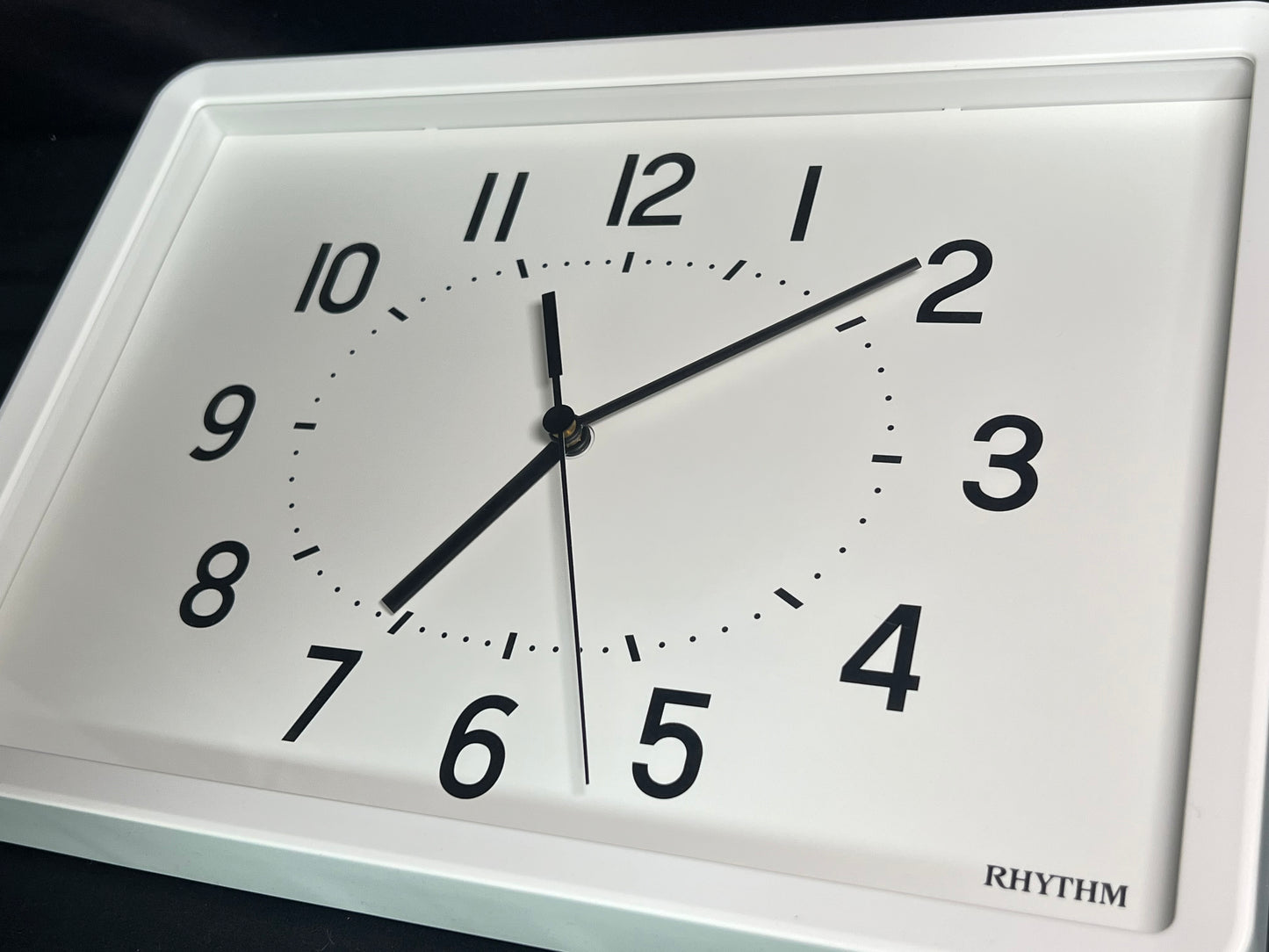 Rhythm “Tanjun” Modern Wall or Table Clock with Quiet Sweep Second Hand - 8MG815SR03
