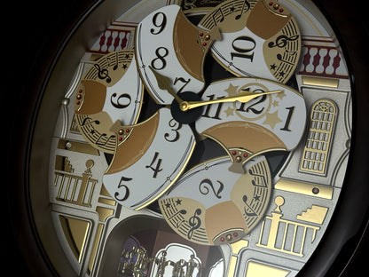 Seiko QXM607BRHZ “Concert Hall” Melodies in Motion Dancing Dial Musical Wall Clock with 45 Songs