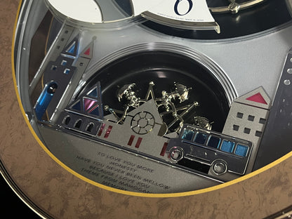 Rhythm “Tri-Cracker” Magic Motion Musical Wall Clock with Moving Dial and Balloons - 4MH759NR06