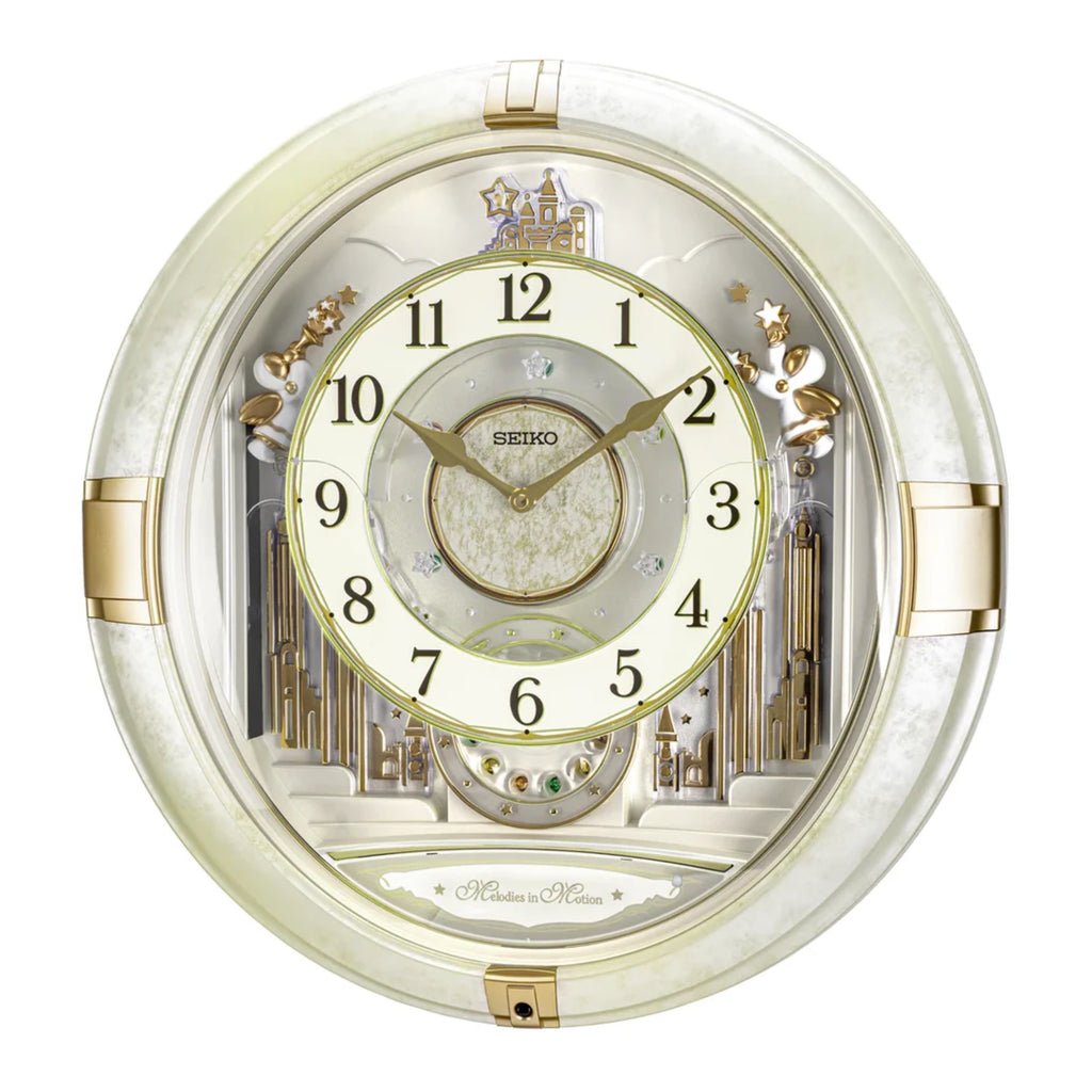 Seiko QXM603WRH “Winter Angels” Melodies in Motion Jaw-Dropping Dial Musical Moving Wall Clock with 13 Songs