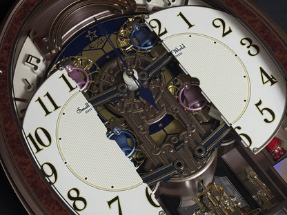 Rhythm "Harmony Blessing" Moving Dial Magic Motion Musical Wall Clock - 4MH423WR23