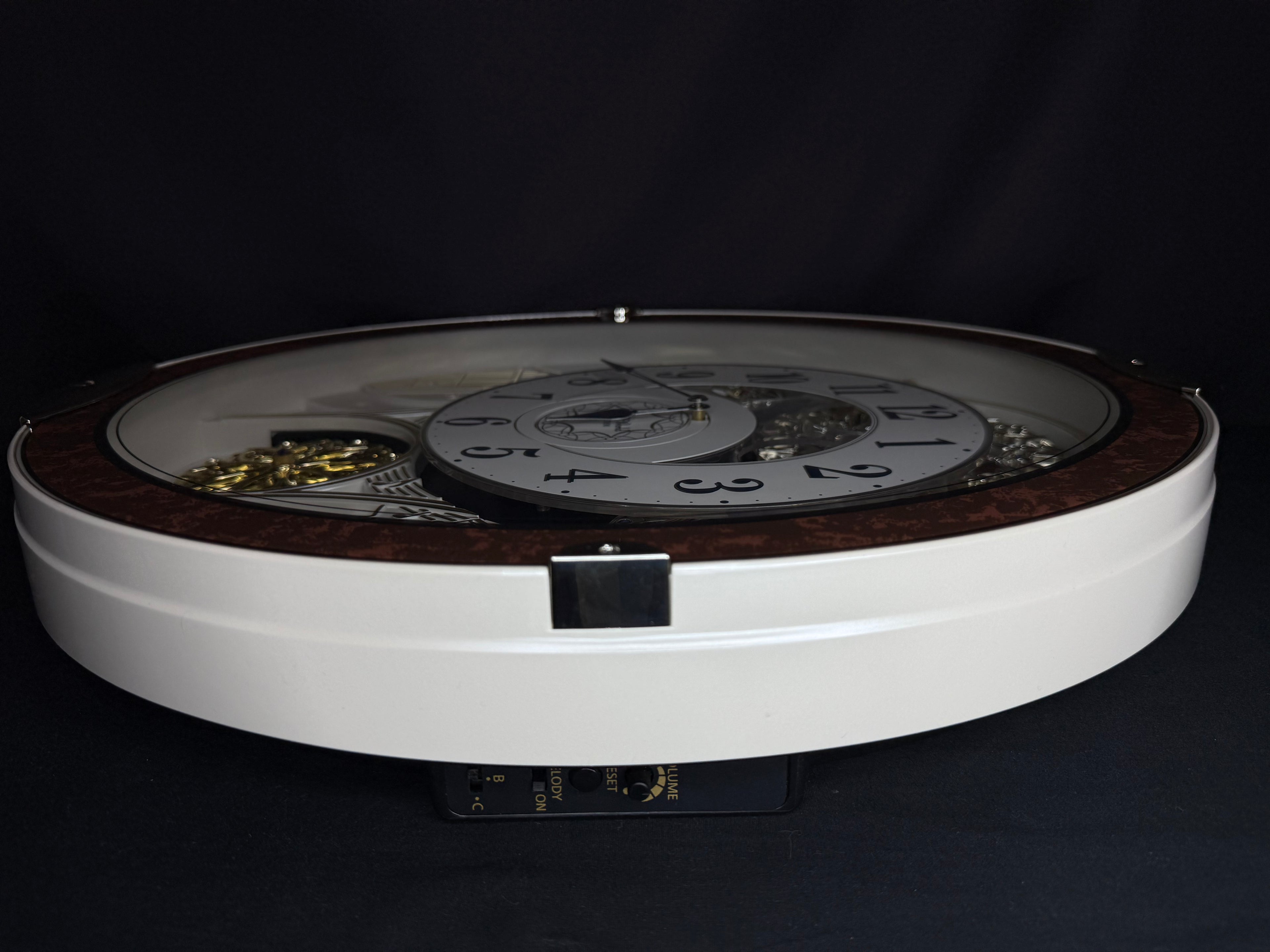 Rhythm "Gala III" Magic Motion Musical Wall Clock with Rotating Dial - 4MH447WU23