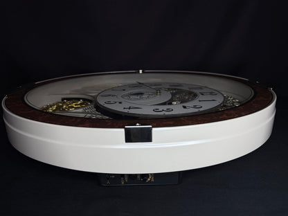 Rhythm "Gala III" Magic Motion Musical Wall Clock with Rotating Dial - 4MH447WU23