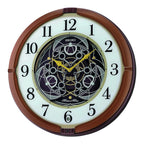 Seiko QXM380BRH “Mechanical” Melodies in Motion Dancing Dial Musical Wall Clock with 18 Songs