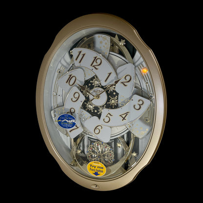 Rhythm “Marvelous” Magic Motion Musical Wall Clock with Moving Dial - 4MH842WD18