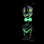Original Kit-Cat Klock “Glow Edition” Luminous Limited Edition Novelty Moving Pendulum Wall Clock by California Clock Company - BC-1-GLOW