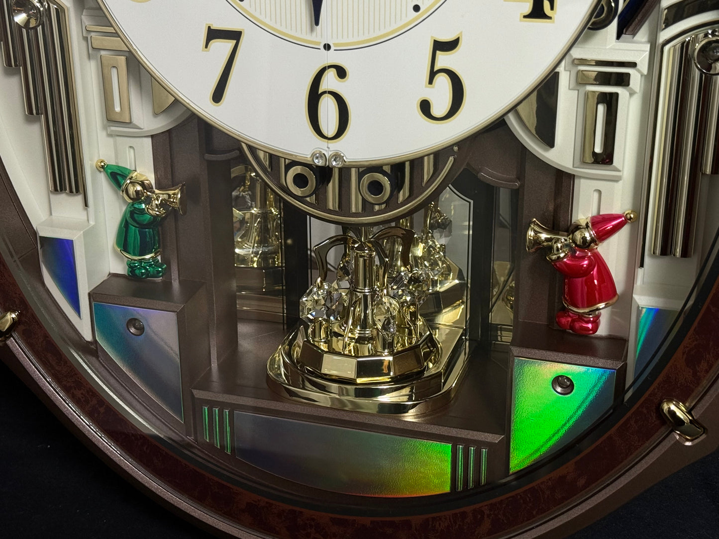 Rhythm "Harmony Blessing" Moving Dial Magic Motion Musical Wall Clock - 4MH423WR23