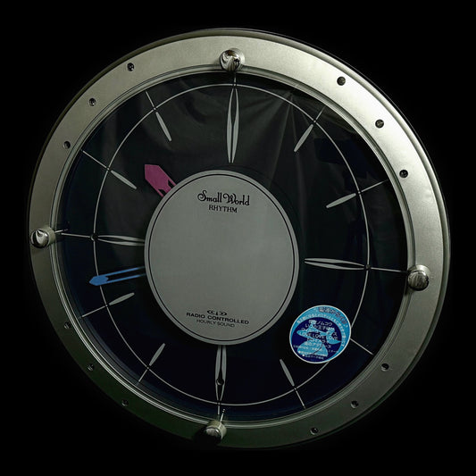 Rhythm "Small World Glad Duo" Magic Motion Musical Wall Clock from Japan with Dancing Hands - 4MN441RH03