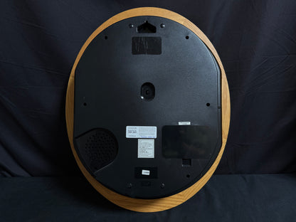 Rhythm "Timecracker Golden Oak" Moving Dial Magic Motion Musical Wooden Wall Clock with Popular Melodies - 4MH782-R07